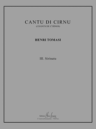 Book cover for Cantu di Cirnu No. 3 Sirinatu