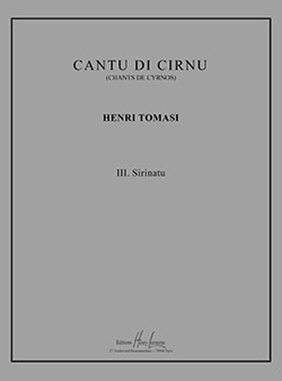 Cantu di Cirnu no. 3 Sirinatu