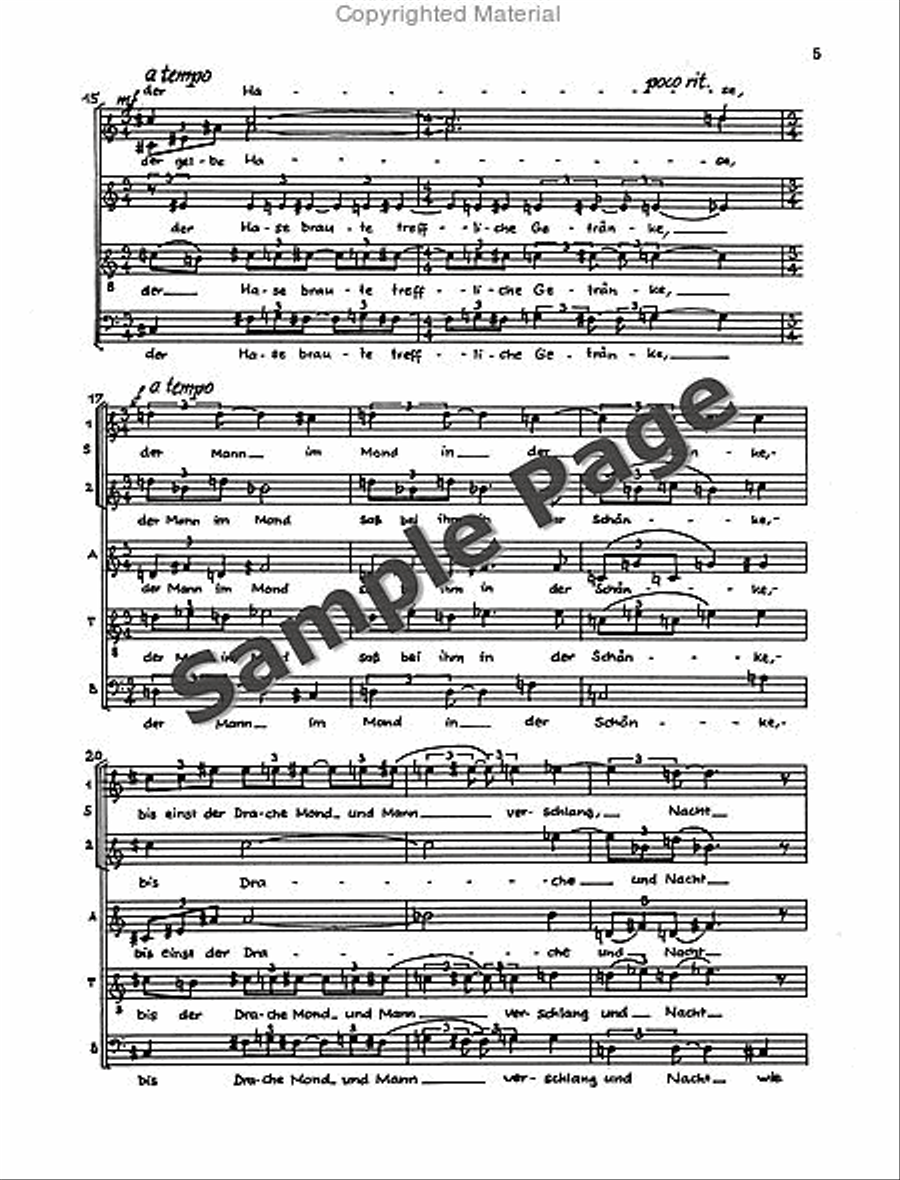 Nachtstucke 3 4-Part scores gallery preview page 6