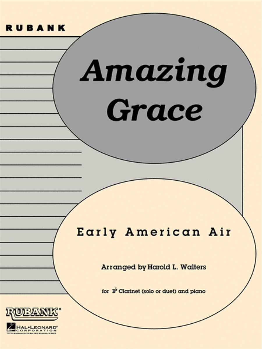 Amazing Grace - B Flat Clarinet Clarinet Duet scores gallery preview page 1