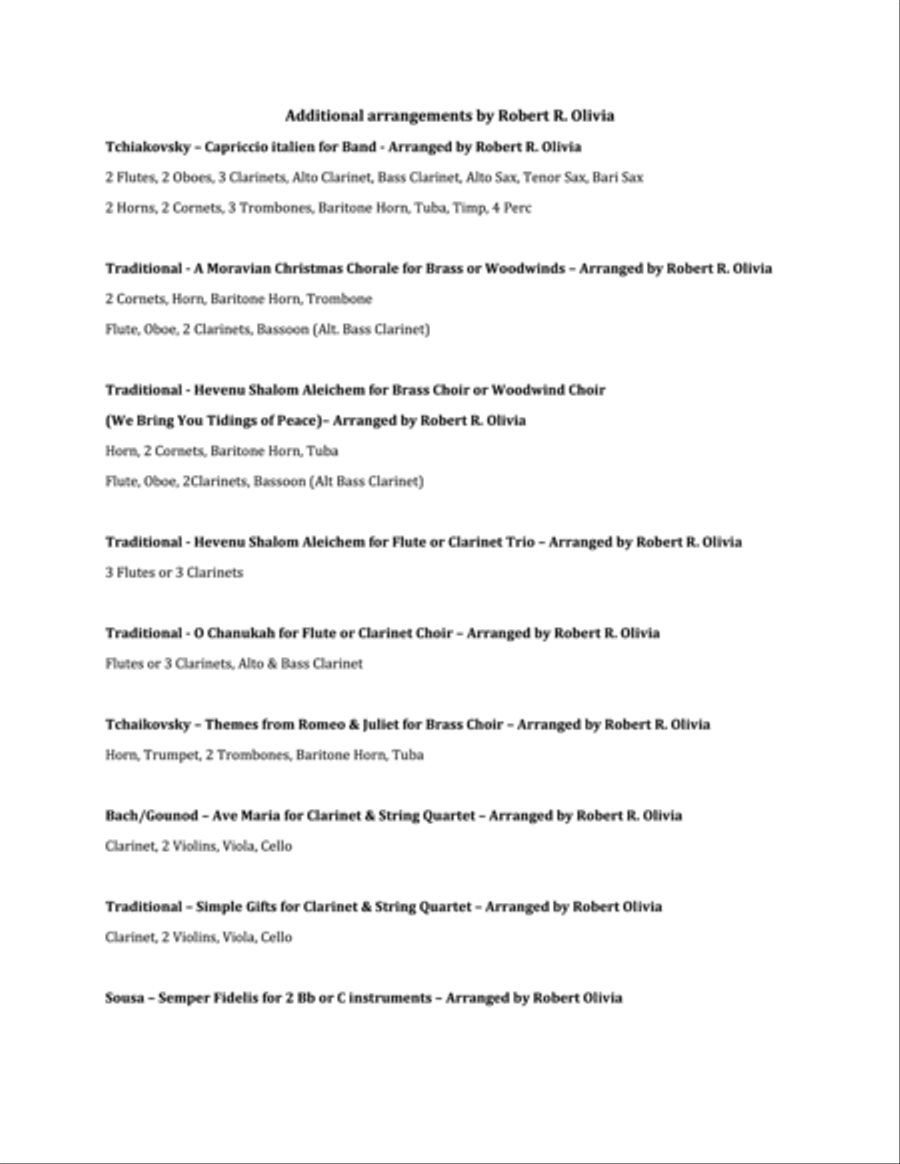 Hevenu Shalom Aleichem (We Bring You Tidings of Peace) for Horns Brass Ensemble scores gallery preview page 5