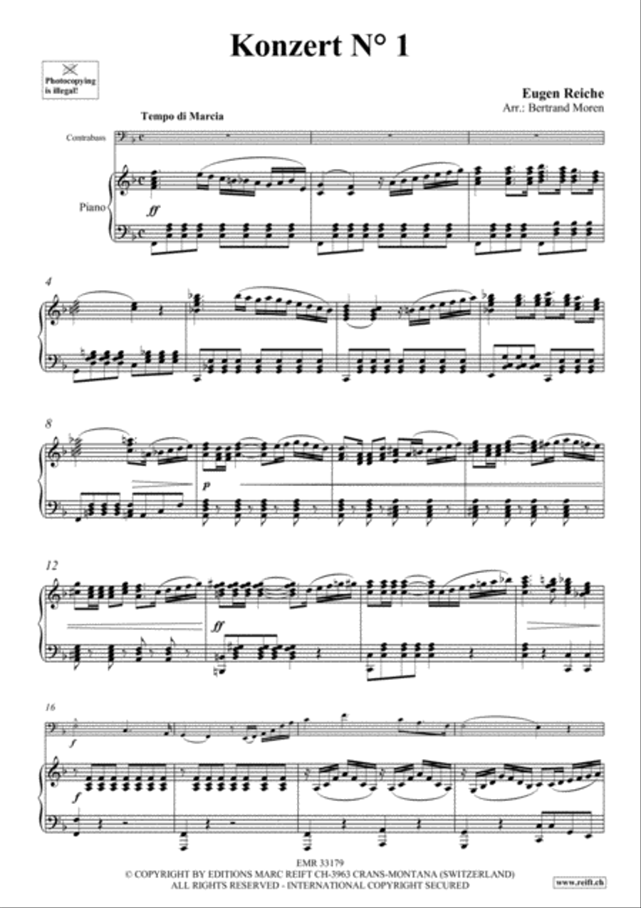Konzert No. 1 Konzert No. 1 Double Bass scores gallery preview page 6