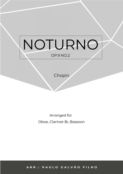 NOTURNO OP.9 NO.2 - CHOPIN - WIND TRIO (OBOE, CLARINET & BASSOON) image number null
