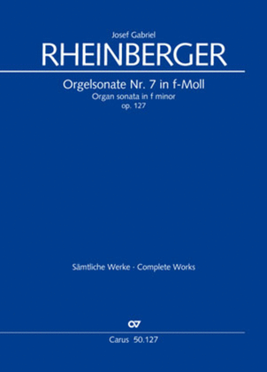 Book cover for Organ Sonata No. 7 in F minor