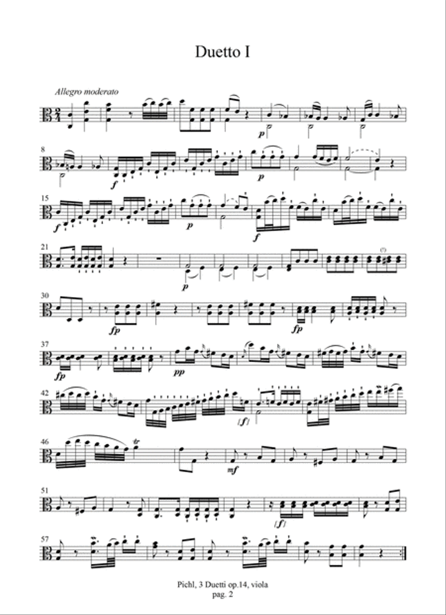 3 Duetti op.14 (Berlin, Amsterdam, [1789]) Cello scores gallery preview page 3