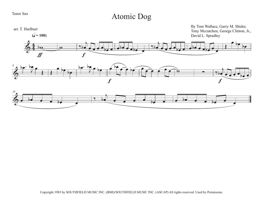 Atomic Dog Marching Band scores gallery preview page 6