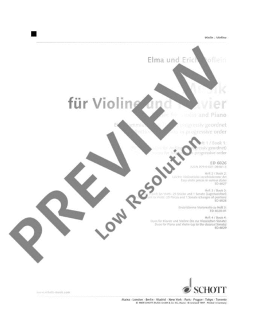 Music for Violin and Piano Violin Solo scores gallery preview page 2