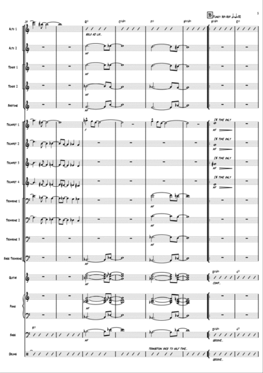 Savvy Man Blues Jazz Ensemble scores gallery preview page 5