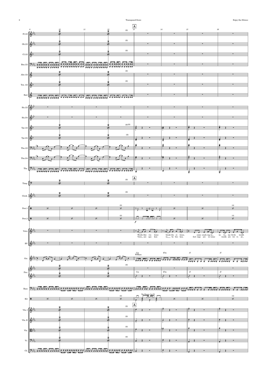 Enjoy The Silence Full Orchestra scores gallery preview page 2