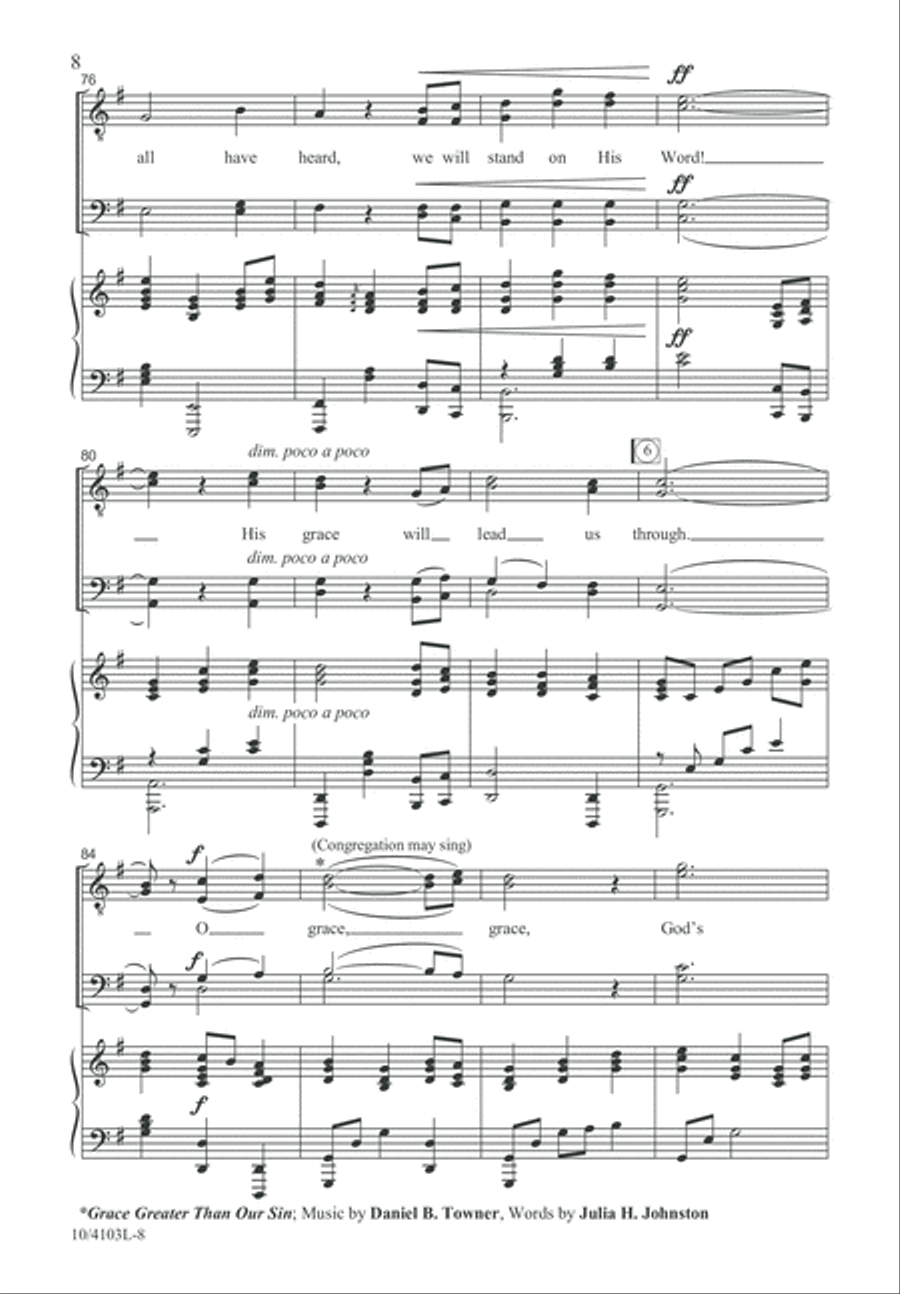 His Grace Will Lead Us Through TTBB scores gallery preview page 8