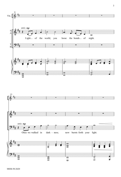 Light of the World (Downloadable Choral Score)