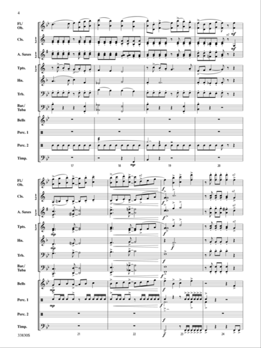 Glen Crossing Concert Band scores gallery preview page 4