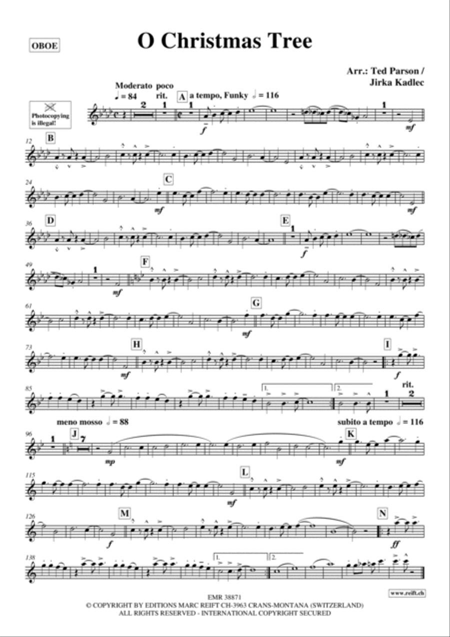 O Christmas Tree Piano Accompaniment scores gallery preview page 2