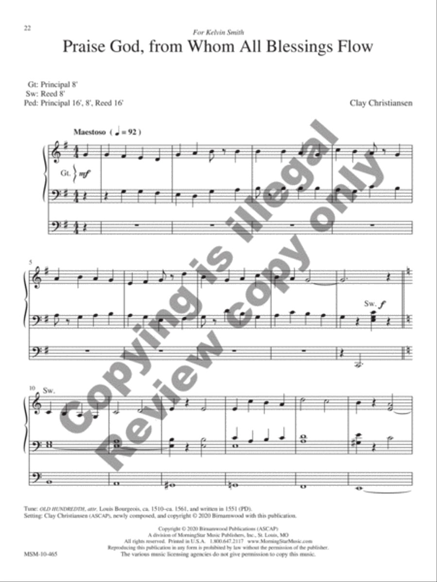 Arise and Shine Organ scores gallery preview page 9