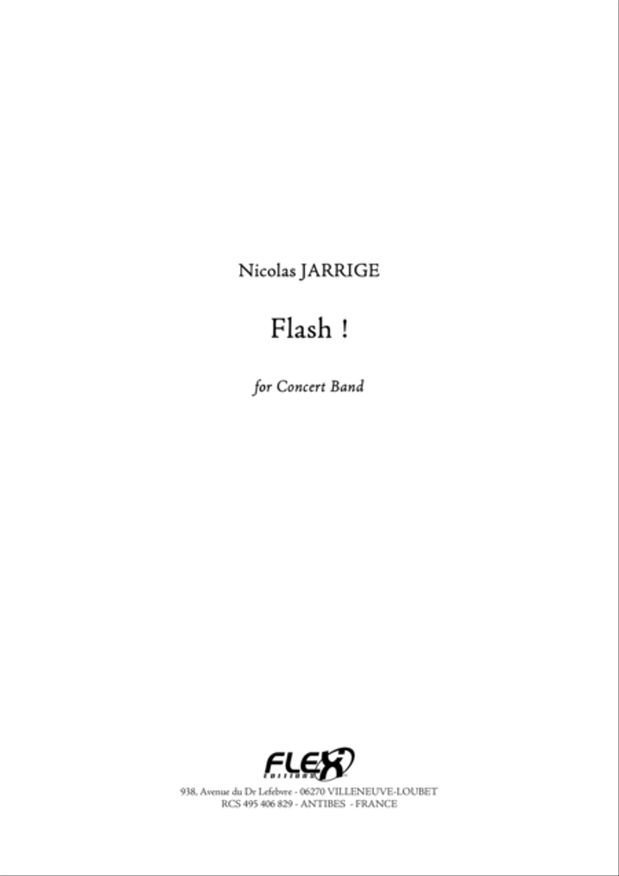 Flash! Flash! Concert Band scores gallery preview page 1