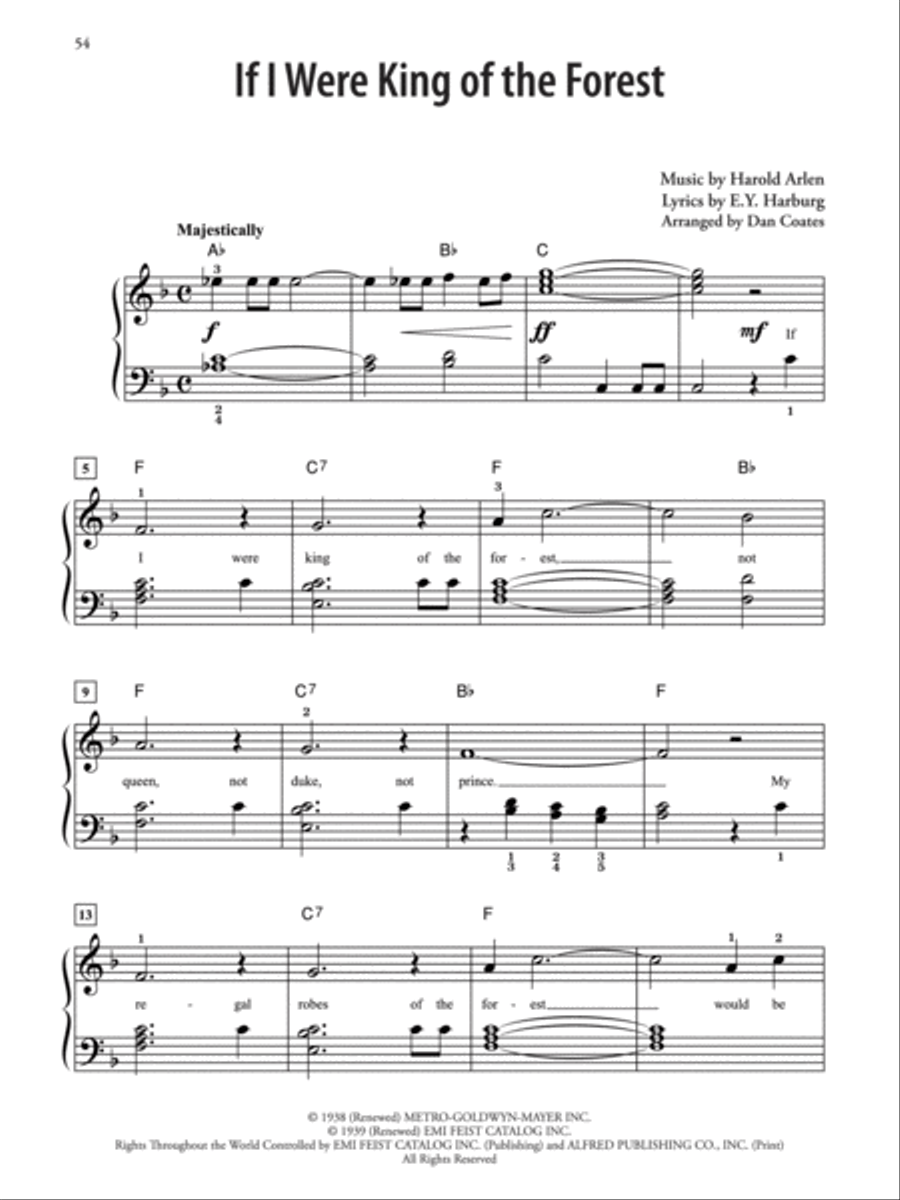 The Wizard of Oz -- 70th Anniversary Deluxe Songbook Easy Piano scores gallery preview page 5
