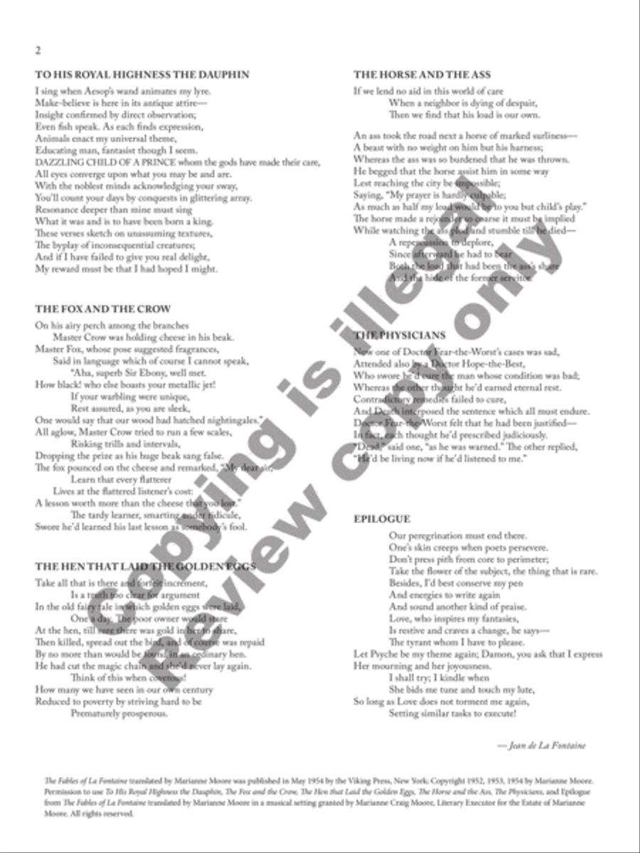 Fables for a Prince Tenor Voice scores gallery preview page 20