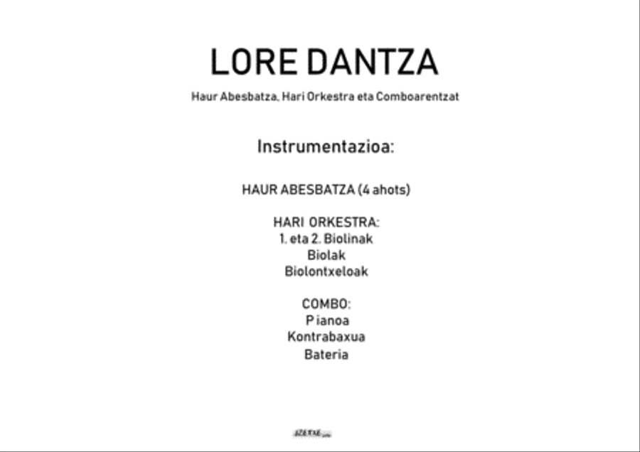 LOREDANTZA (Score) Full Orchestra scores gallery preview page 2
