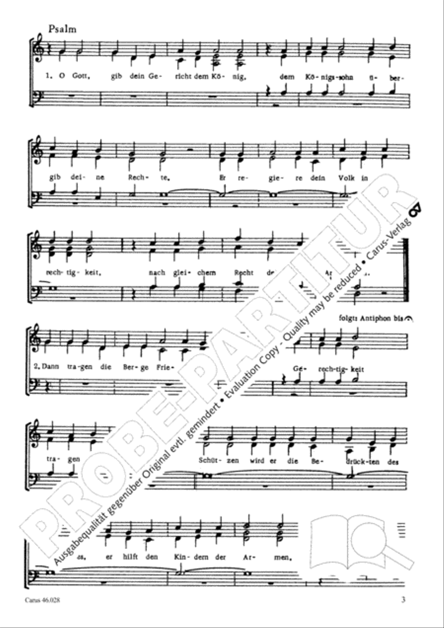 Deutsches Proprium vom Fest Christ-Konig 4-Part scores gallery preview page 4