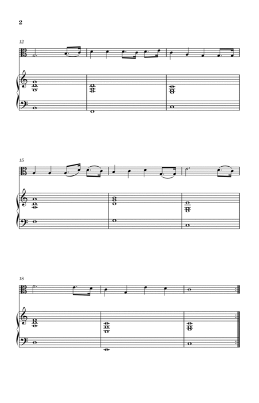 Christ Arose Viola scores gallery preview page 2