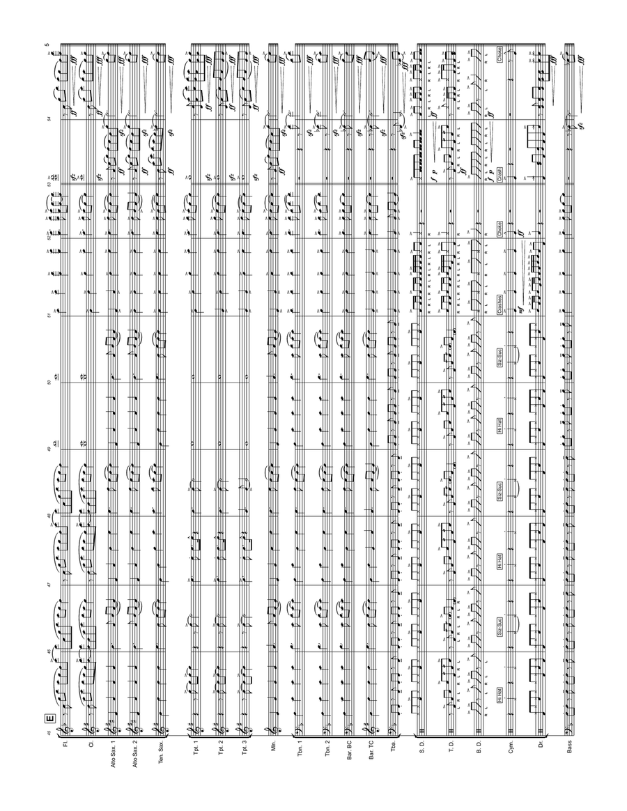 Hot To Go Marching Band scores gallery preview page 5