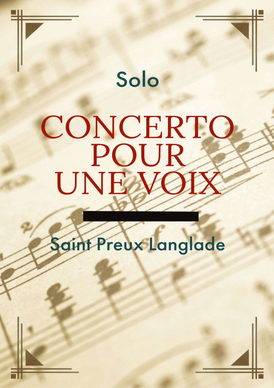 Concerto Pour Une Voix Trombone Solo scores gallery preview page 1