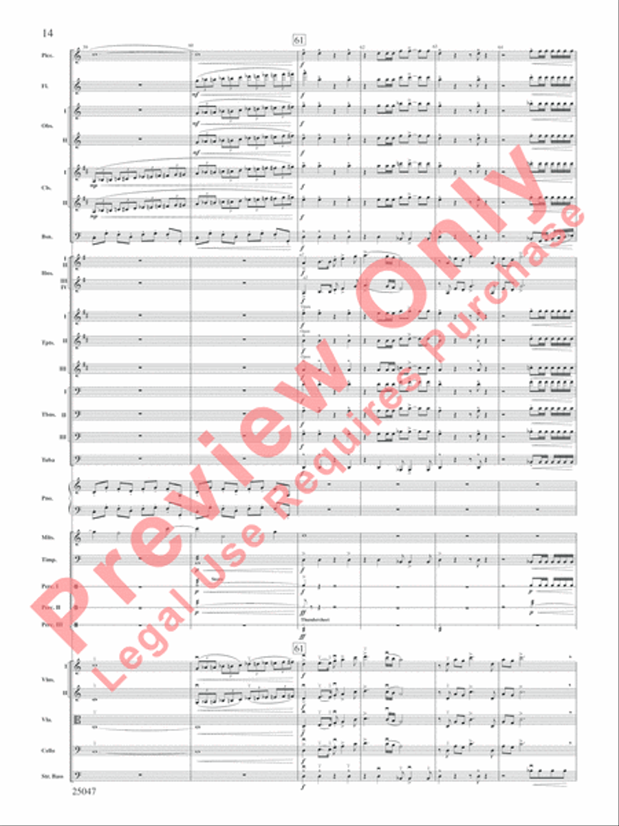 The Winds of Poseidon Full Orchestra scores gallery preview page 15