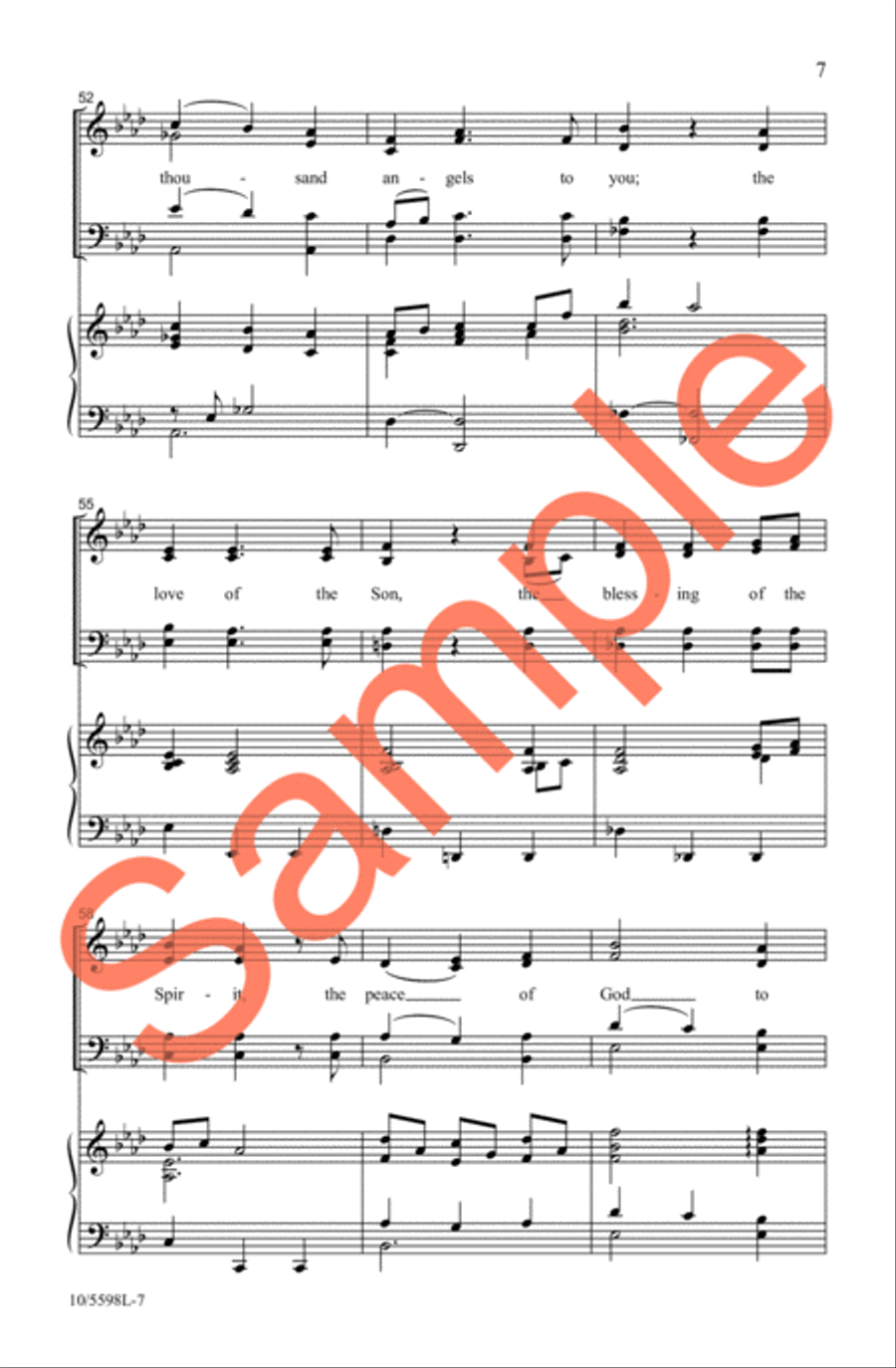 An Irish Christmas Blessing 4-Part scores gallery preview page 7