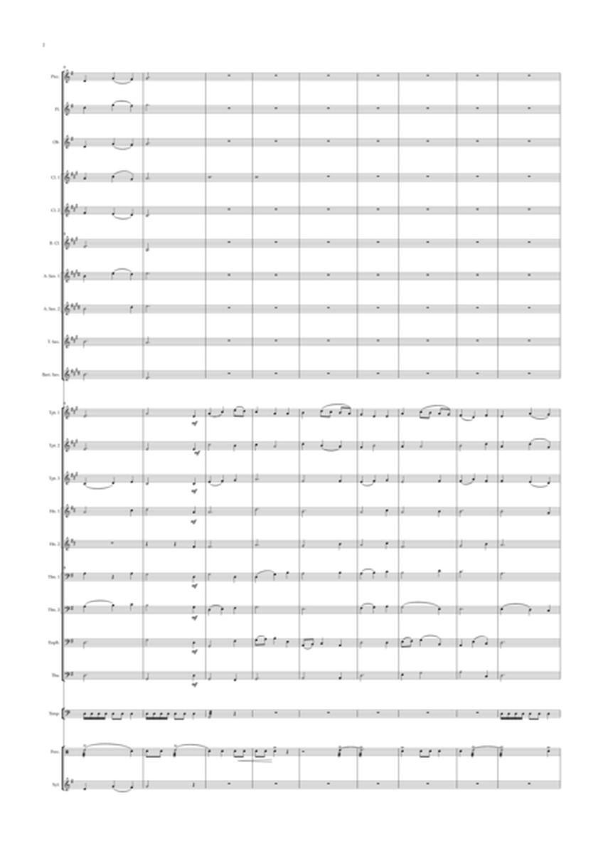 THE WELSH SONG "THE ASH GROVE" WRITTEN FOR CONCERT BAND image number null