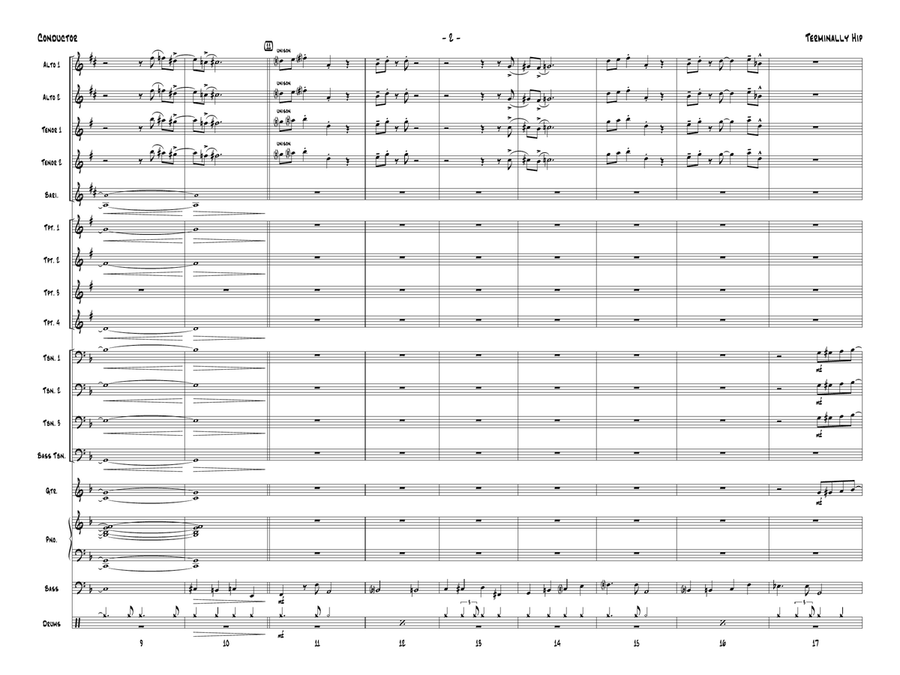 Terminally Hip: Score Jazz Ensemble scores gallery preview page 4