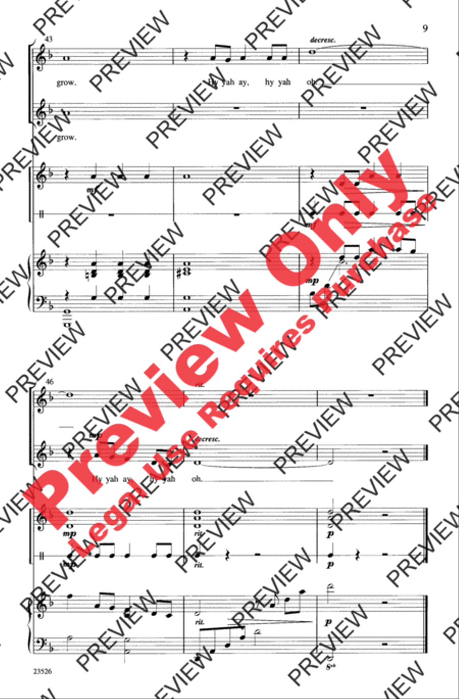 Tribal Song 2-Part scores gallery preview page 9