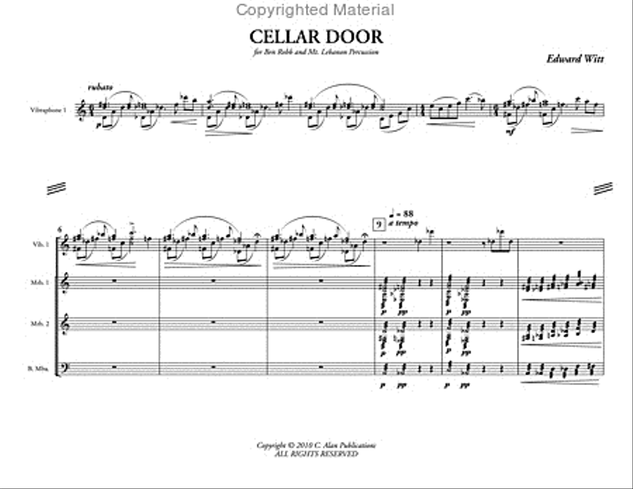 Cellar Door Percussion Ensemble scores gallery preview page 2