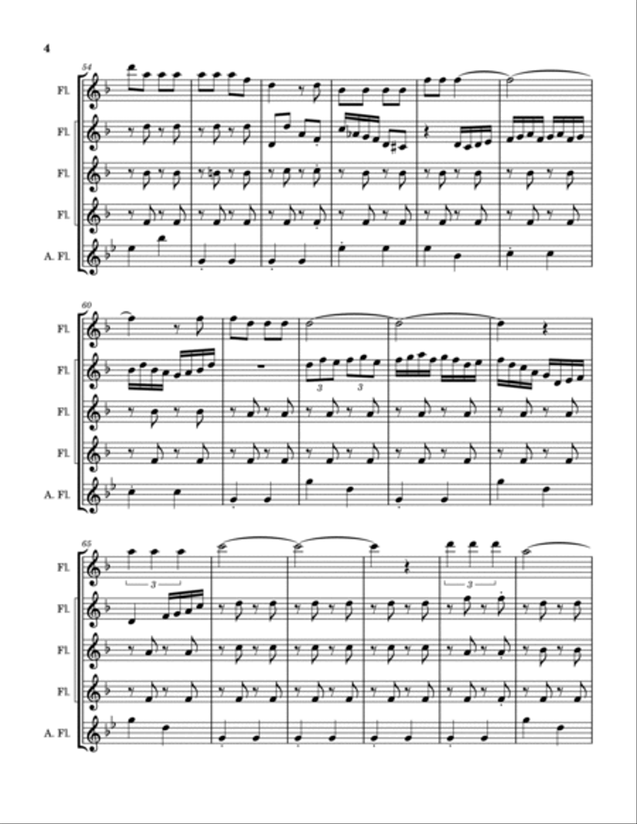 (Ghost) Riders In The Sky (A Cowboy Legend) Woodwind Quintet scores gallery preview page 5