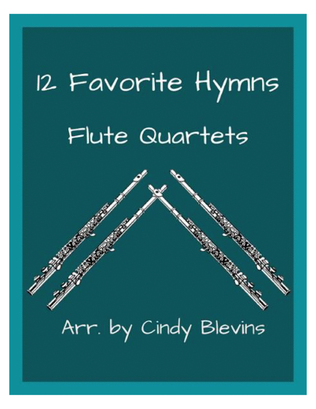 Book cover for 12 Favorite Hymns, Flute Quartet