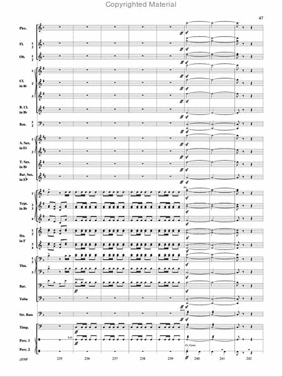 William Tell Overture Concert Band scores gallery preview page 48
