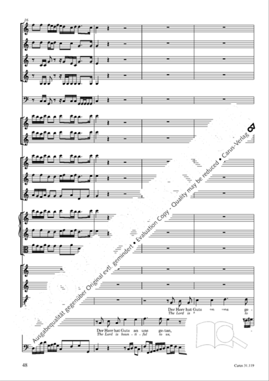Praise the Lord, O Jerusalem (Preise, Jerusalem, den Herrn) 4-Part scores gallery preview page 49