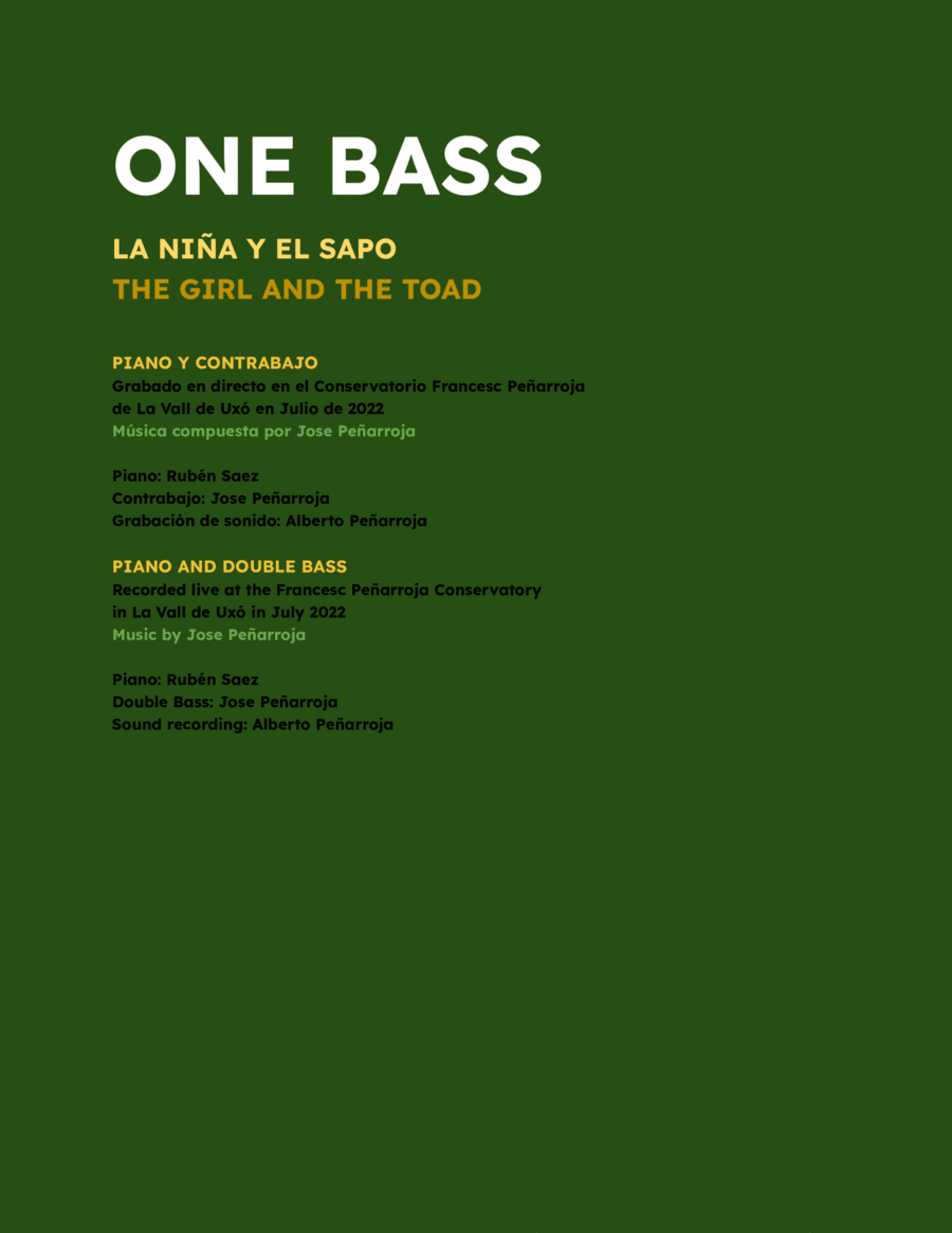 The girl and the toad (from Forest Frequencies II) Double Bass scores gallery preview page 1