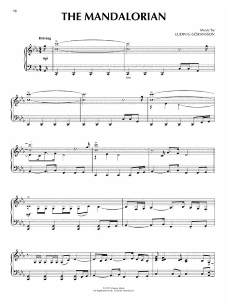 Star Wars: The Mandalorian Piano Solo scores gallery preview page 7