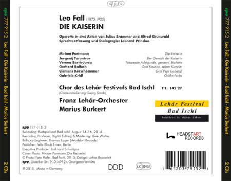 Leo Fall: Die Kaiserin image number null