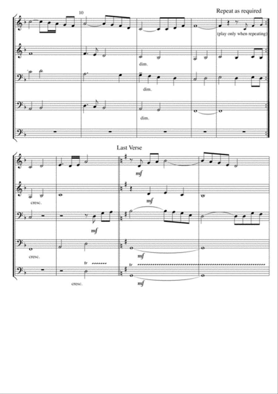 When I Survey the Wondrous Cross (Folk Tune - O Waly, Waly) arr. David Catherwood for Flex. ensemble Concert Band scores gallery preview page 2