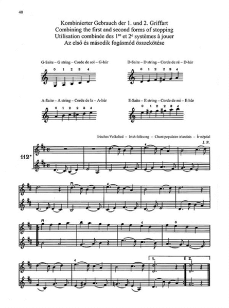 Violinschule - Violin Tutor - Méthode de Violon I