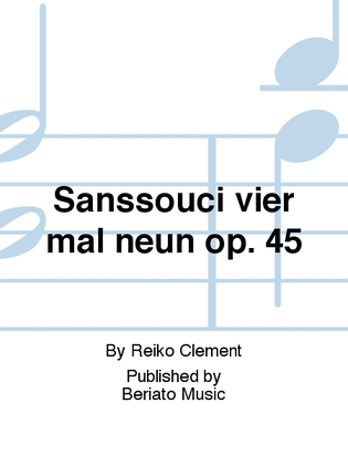 Book cover for Sanssouci vier mal neun op. 45