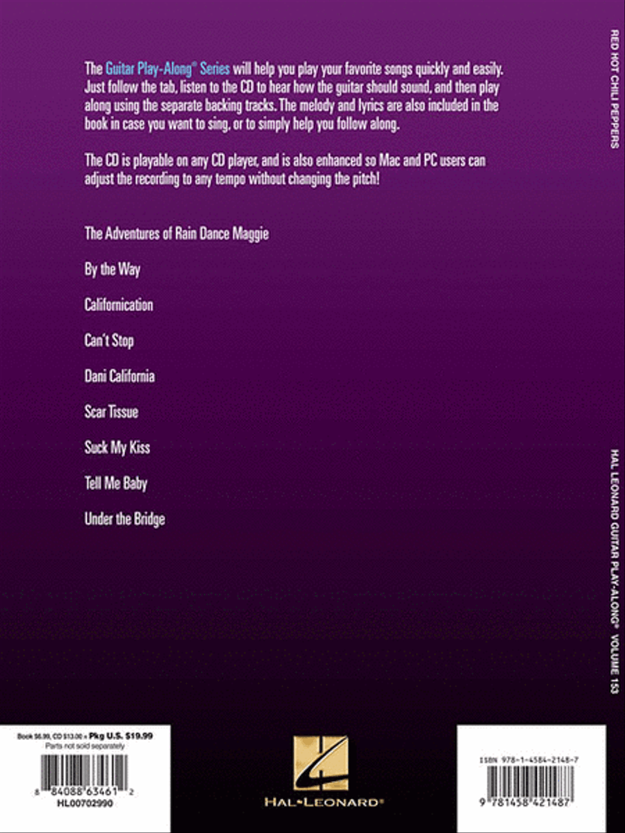 Red Hot Chili Peppers Red Hot Chili Peppers Guitar Tablature scores gallery preview page 4