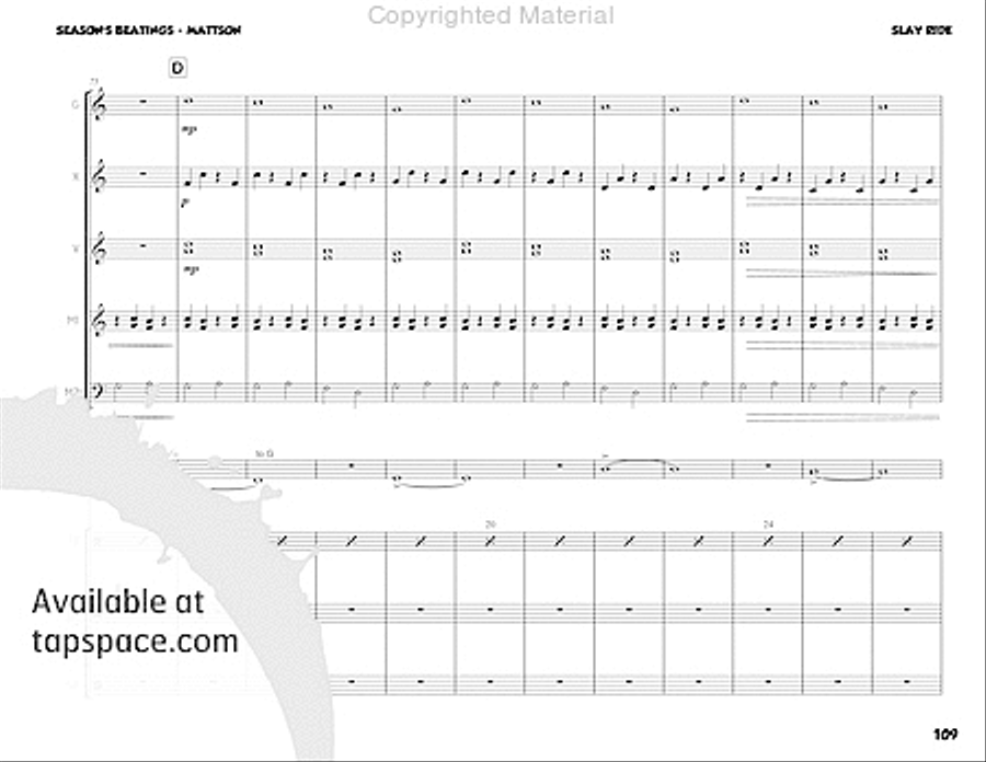 Season's Beatings Percussion Ensemble scores gallery preview page 21