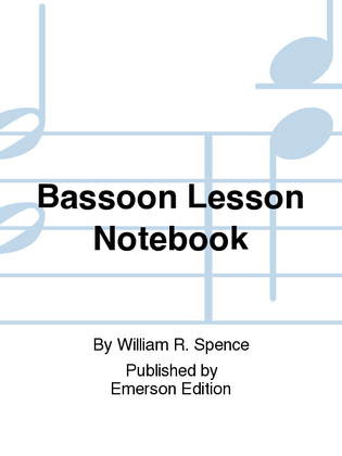 Bassoon Lesson Notebook