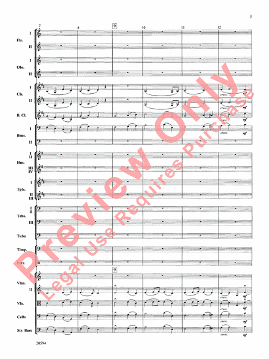 Symphony No. 9 (Fourth Movement) Full Orchestra scores gallery preview page 4