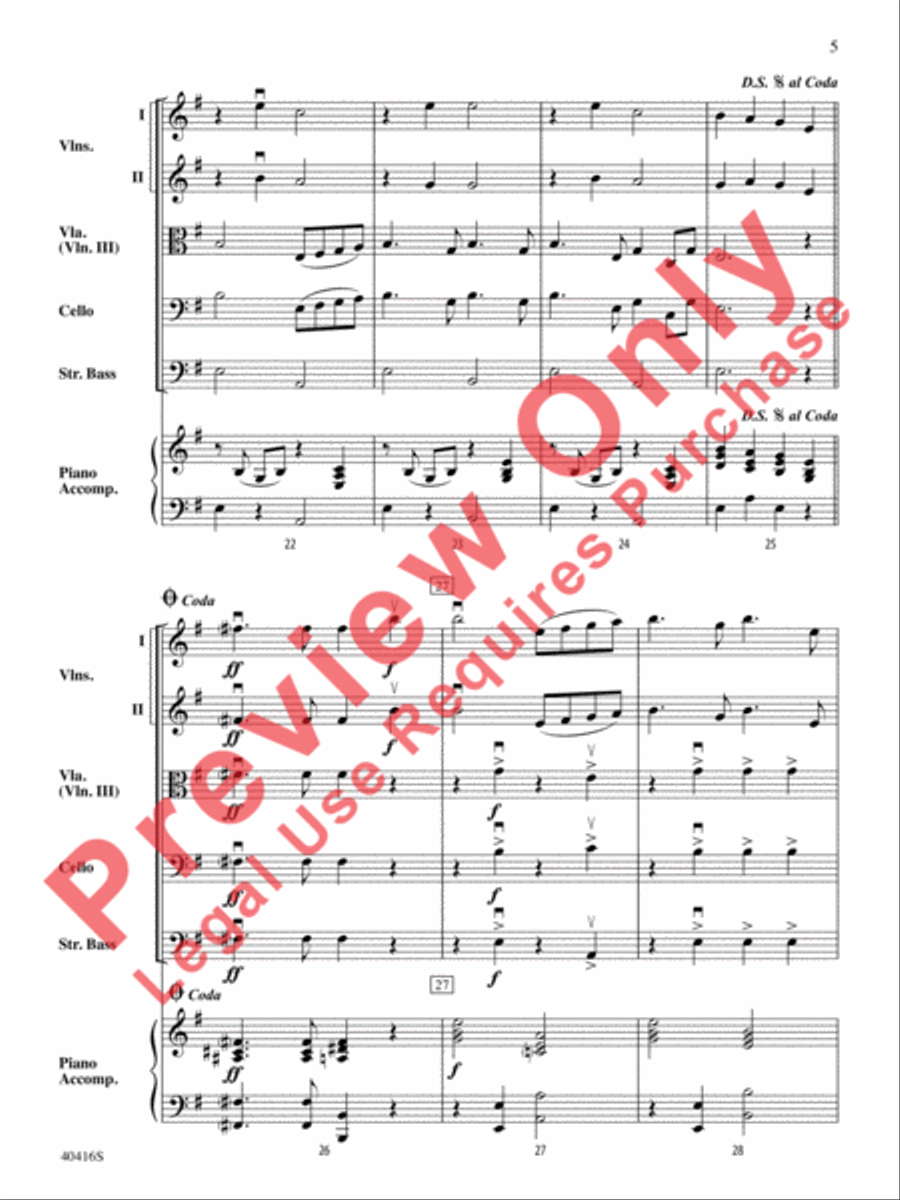 Swan Lake String Orchestra scores gallery preview page 6