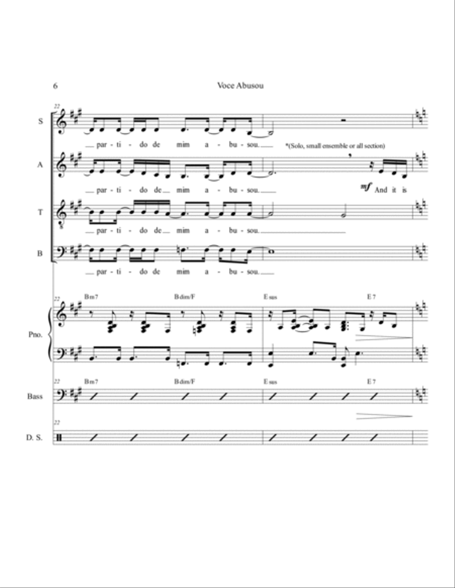 Voce Abusou Divisi scores gallery preview page 6