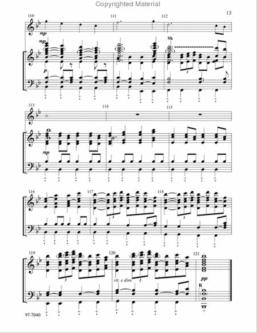 Sheep May Safely Graze (Thompson) Handbell Choir scores gallery preview page 5