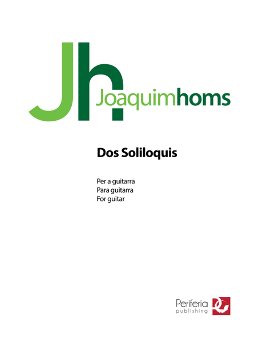 Dos Soliloquis for Guitar Solo
